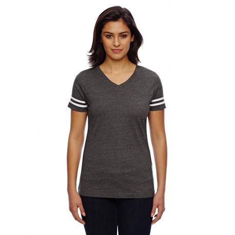 3537 LAT 3537 Ladies' Football T-Shirt VN SMOKE/ BD WHT