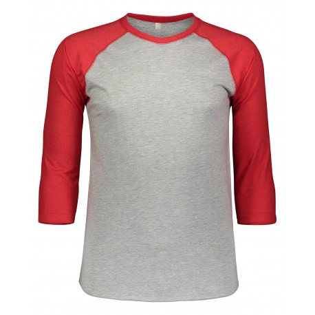 6930 LAT 6930 Men's Baseball T-Shirt VN HTHR/ VN RED