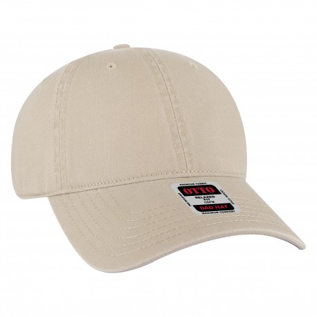 18-1322 OTTO Cap 18-1322 6 Panel Low Profile Style Dad Hat 032 - Khaki