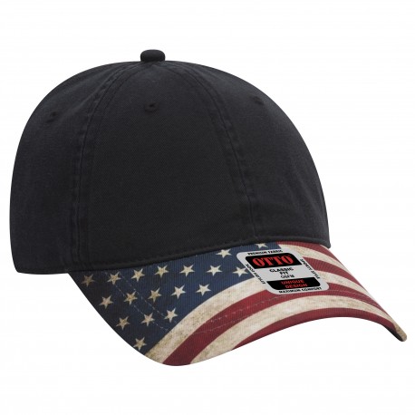 80-1180 OTTO Cap 80-1180 6 Panel Low Profile Baseball Cap 003 - Black