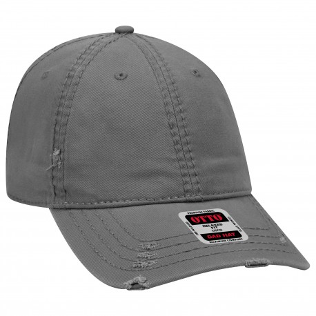 104-1018 OTTO Cap 104-1018 6 Panel Low Profile Dad Hat 025 - Char. Gray