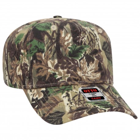 120-838 OTTO Cap 120-838 Camouflage 5 Panel Mid Profile Style Cap 180705 - Lt.Lod/Brn/Kly