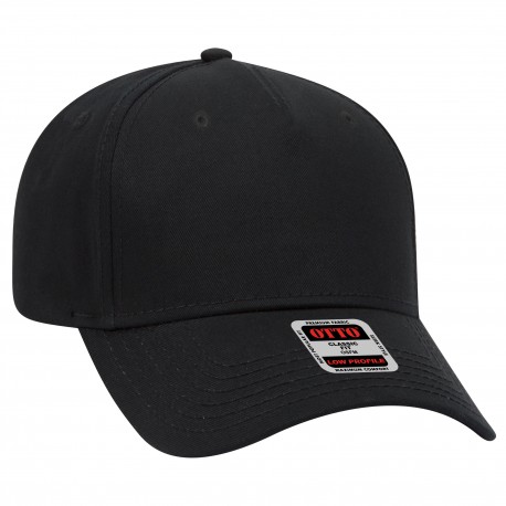 99-774 OTTO Cap 99-774 5 Panel Low Profile Baseball Cap 003 - Black