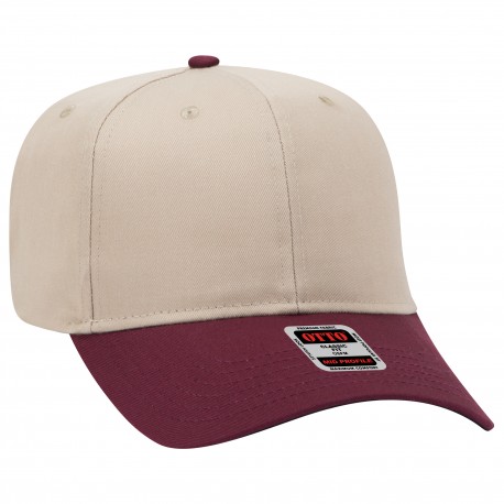 27-079 OTTO Cap 27-079 6 Panel Mid Profile Baseball Cap 1032 - Marn/Kha