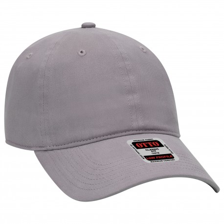 18-686 OTTO Cap 18-686 6 Panel Low Profile Baseball Cap 014 - Gray