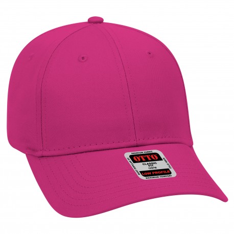 19-536 OTTO Cap 19-536 6 Panel Low Profile Baseball Cap 042 - Hot Pink
