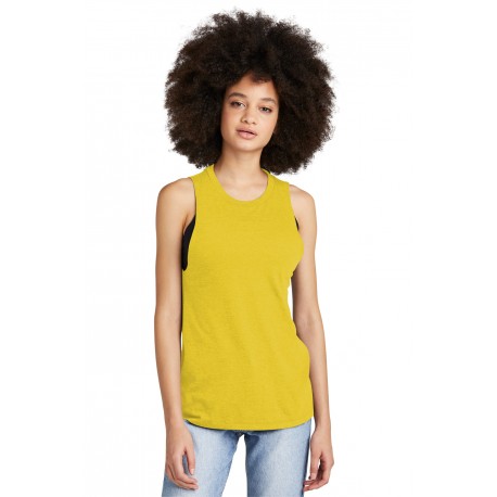 DT153 District DT153 Women's Perfect Tri Muscle Tank Ochre Yellow Heather