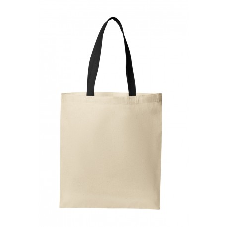 BG1500 Port Authority BG1500 Core Cotton Tote Natural/ Deep Black