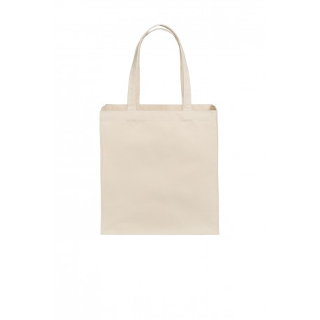 BG426 Port Authority BG426 Cotton Canvas Over-the-Shoulder Tote NATURAL