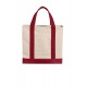 BG429 Port Authority Natural/ Deep Red