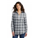 LW668 Port Authority Grey/ Cream Open Plaid