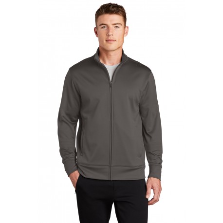 ST241 Sport-Tek ST241 Sport-Wick Fleece Full-Zip Jacket Iron Grey