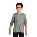 YST350LS Sport-Tek Grey Concrete Heather