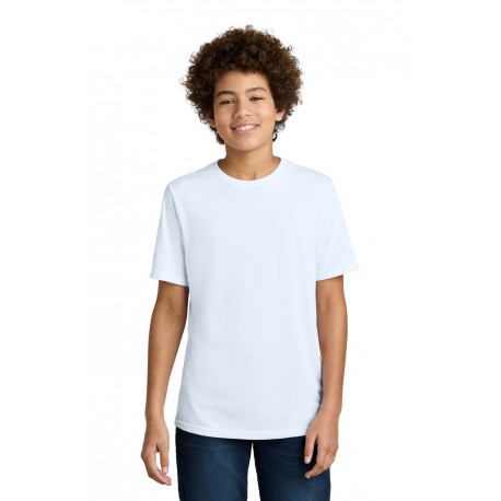PC340Y Port & Company PC340Y Youth CVC Tee WHITE