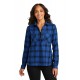 LW669 Port Authority Royal/ Black Open Plaid