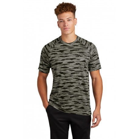 ST375 Sport-Tek ST375 Drift Camo Tee BLACK