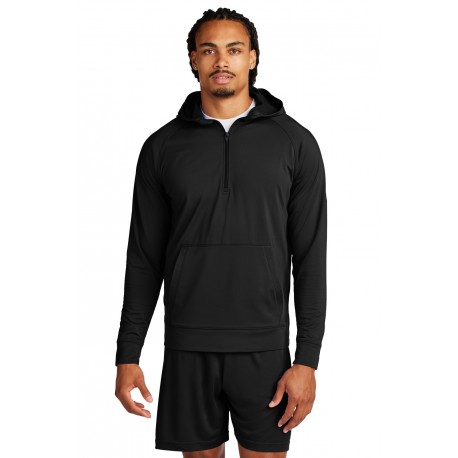ST856 Sport-Tek ST856 Sport-Wick Stretch 1/2-Zip Hoodie BLACK