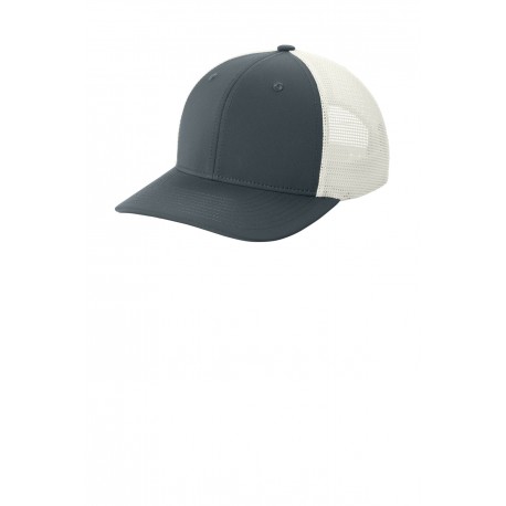 STC46 Sport-Tek STC46 Club Trucker Cap Iron Grey/ White