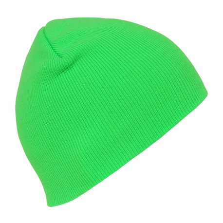 814 Decky 814 Neon Acrylic Short Beanies GREEN