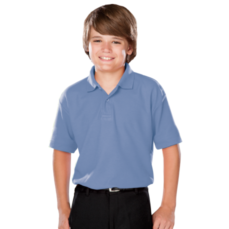 BG5300 Blue Generation BG5300 Youth Titan Value Wicking Polo LIGHT BLUE