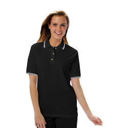 Blue Generation BG6205 Ladies' Superblend Tipped Pique Polo