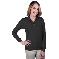 Blue Generation BG6207 Ladies' Superblend Long Sleeve Polo
