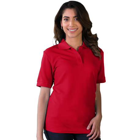 BG6401 Blue Generation BG6401 Ladies's Value Polo RED