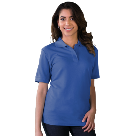 BG6500 Blue Generation BG6500 Ladies' Soft Touch Short Sleeve Pique Polo FRENCH BLUE