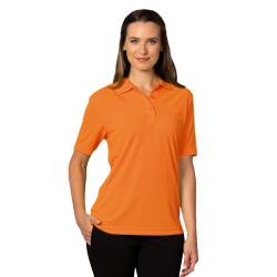 Blue Generation BG6510 Ladies' Hi-Visibility Short Sleeve Wicking Pique Polo