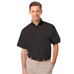 Blue Generation BG7210S Men's Short Sleeve Value Poplin Shirt
