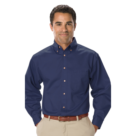 BG7217 Blue Generation BG7217 Men's Teflon Twill Long Sleeve Shirt NAVY