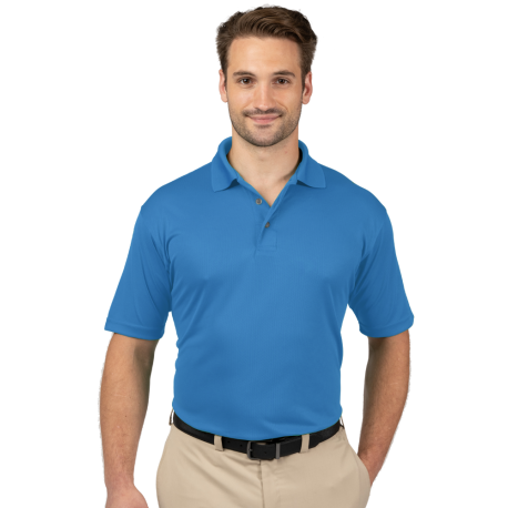 BG7219 Blue Generation BG7219 Men's Wicking Short Sleeve Polo TURQUOISE