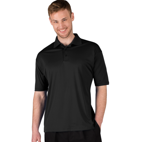 BG7231 Blue Generation BG7231 Men's Ultra-Lux Polo BLACK