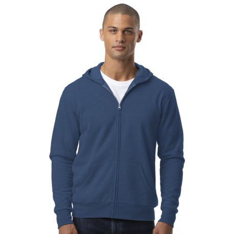 BG9304Z Blue Generation BG9304Z Adult Zip Front Hoodie SLATE