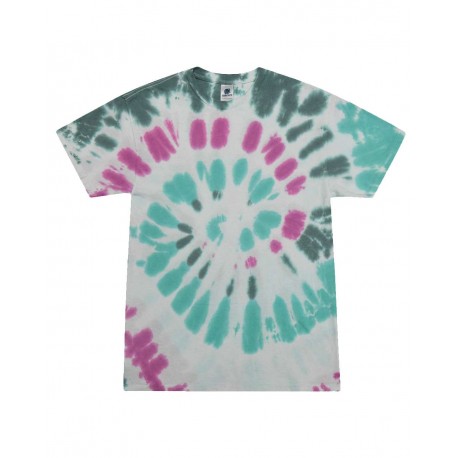 1000 Colortone 1000 Multi-Color Tie-Dyed T-Shirt EVERGLADES