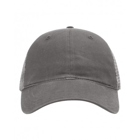 111 Richardson 111 Garment-Washed Trucker Cap CHARCOAL