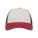 RAPPER Atlantis Headwear White/ Burgundy/ Black