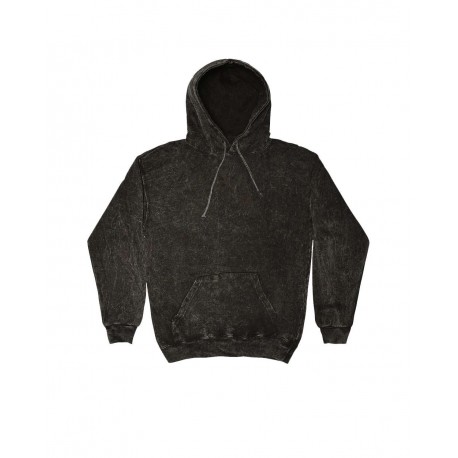 8300 Colortone 8300 Mineral Wash Hooded Sweatshirt BLACK
