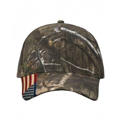 LC350 Kati LC350 Camo Woven USA Flag Cap Country DNA/ USA Flag