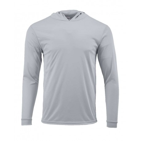 221Y Paragon 221Y Youth Bahama Performance Hooded Long Sleeve T-Shirt Aluminum