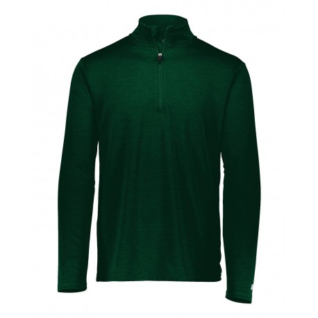 QZ7EAM Russell Athletic QZ7EAM Striated Quarter-Zip Pullover DARK GREEN