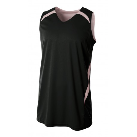 NB2372 A4 NB2372 Youth Double Double Jersey BLACK/WHITE