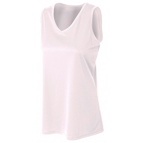 NW2360 A4 NW2360 Women's Athletic Tank WHITE