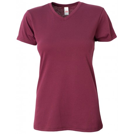 NW3013 A4 NW3013 Women's Softek Short Sleeve Tee MAROON