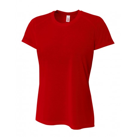 NW3264 A4 NW3264 Women's Spun Poly Tee SCARLET