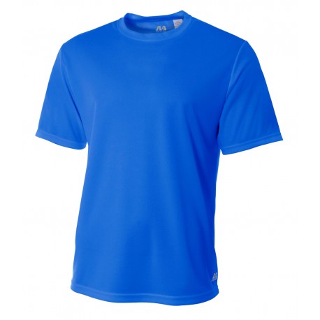N3252 A4 N3252 Men's Short Sleeve Birds-Eye Mesh Crew ROYAL