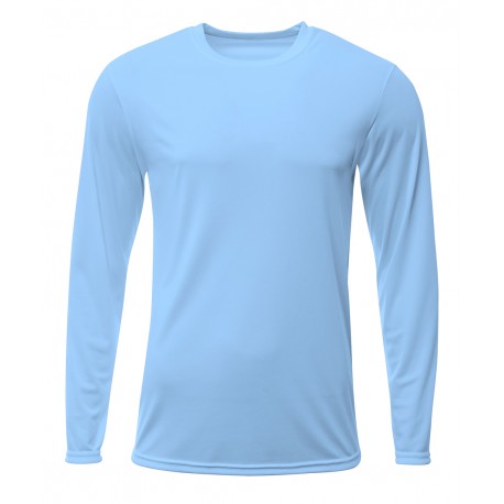 N3425 A4 N3425 Men's Sprint Long Sleeve Tee LTBLUE