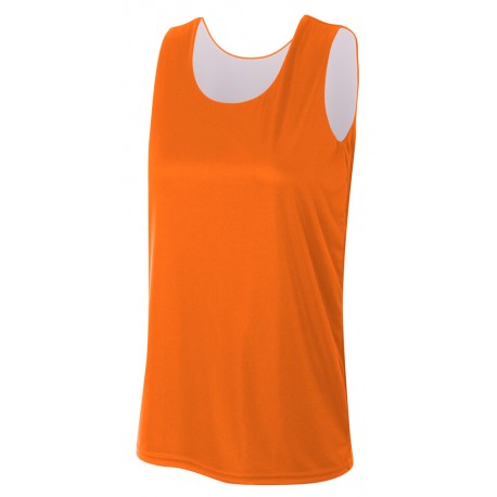 NW2390 A4 NW2390 Women's Sprint Jump Reversible Jersey ORANGE/WHITE