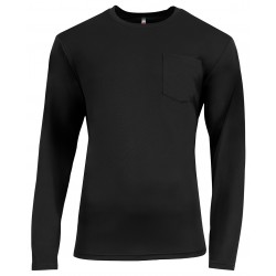 A4 N3521 Men's Sprint Long Sleeve Pocket Tee