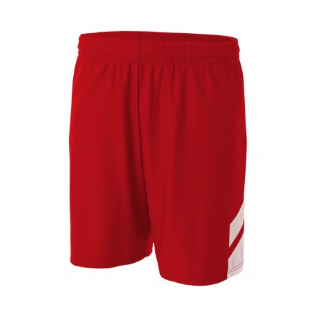 N5178 A4 N5178 Men's Fast Break Short SCARLET/WHITE
